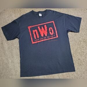 VINTAGE HYLAND NEW WORLD ORDER WCW NWO 1998 WRESTLING T-SHIRT XL BLACK